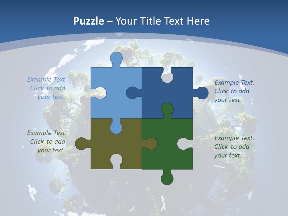 Space Aerial Globe PowerPoint Template