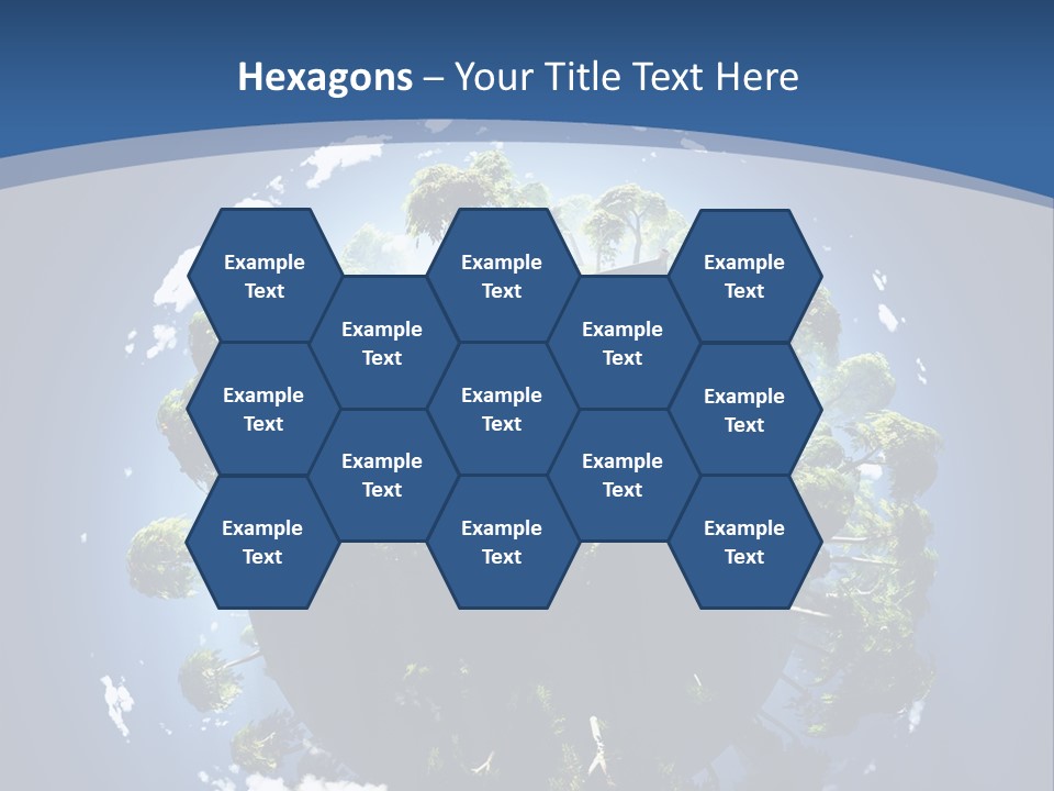 Space Aerial Globe PowerPoint Template