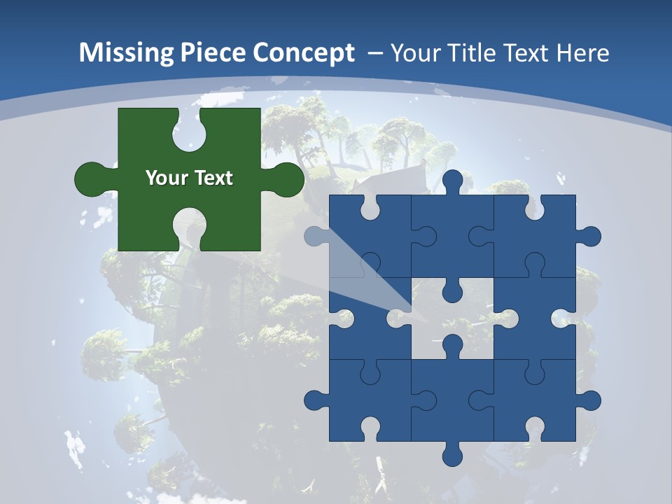 Space Aerial Globe PowerPoint Template