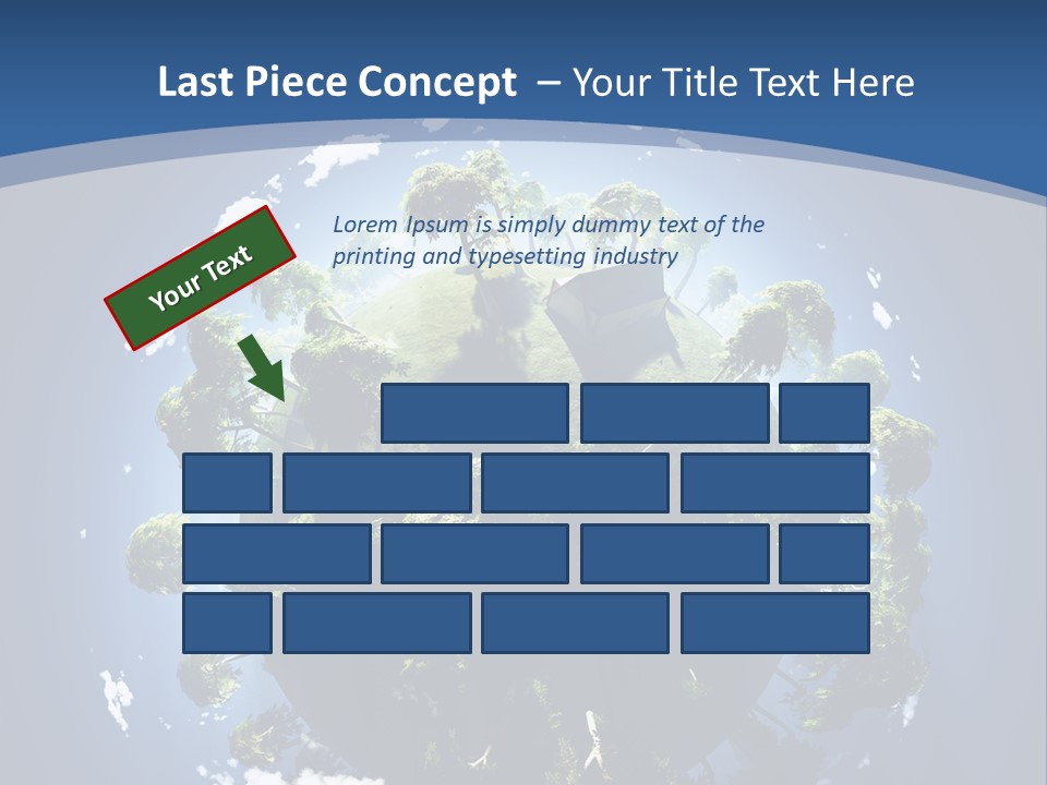 Space Aerial Globe PowerPoint Template