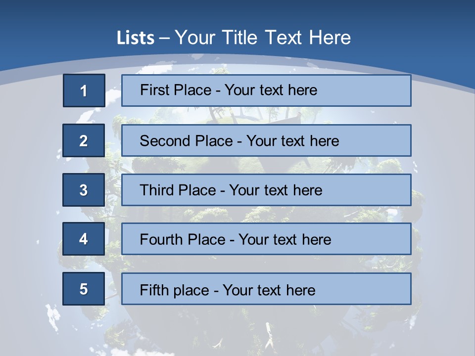 Space Aerial Globe PowerPoint Template