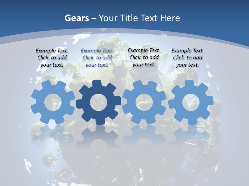 Space Aerial Globe PowerPoint Template