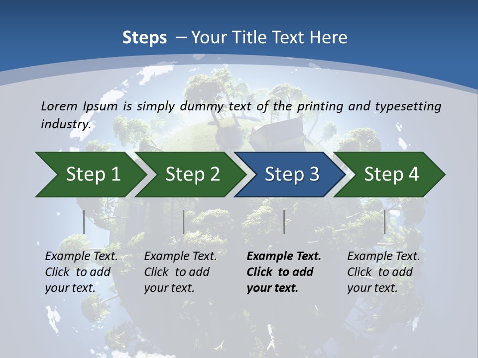 Space Aerial Globe PowerPoint Template