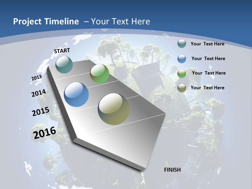 Space Aerial Globe PowerPoint Template