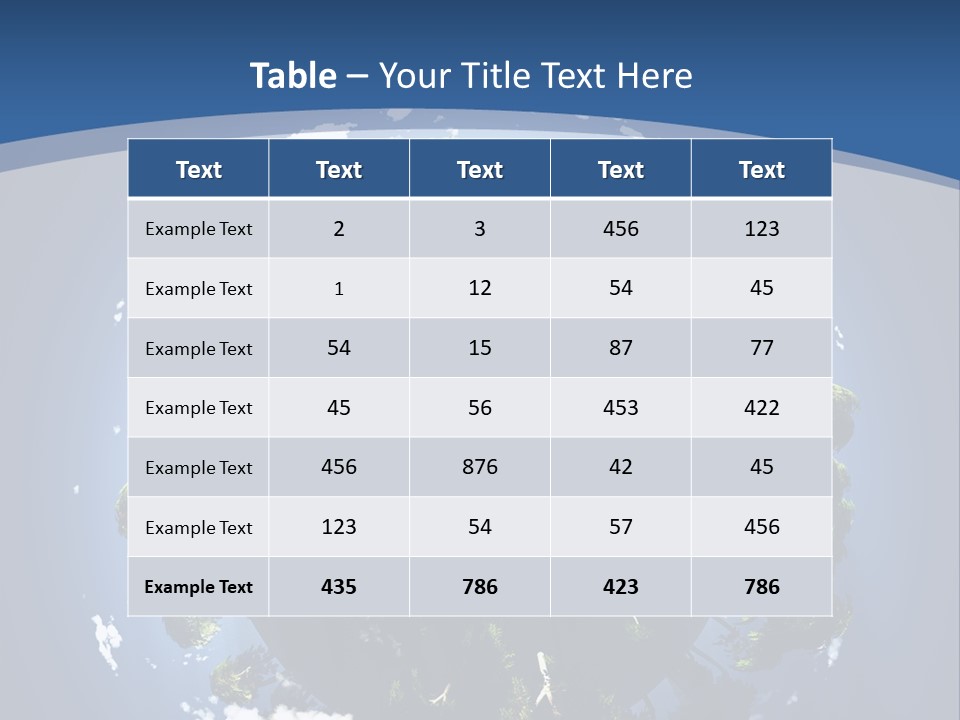Space Aerial Globe PowerPoint Template