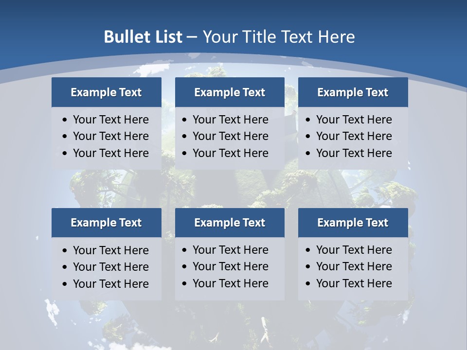 Space Aerial Globe PowerPoint Template