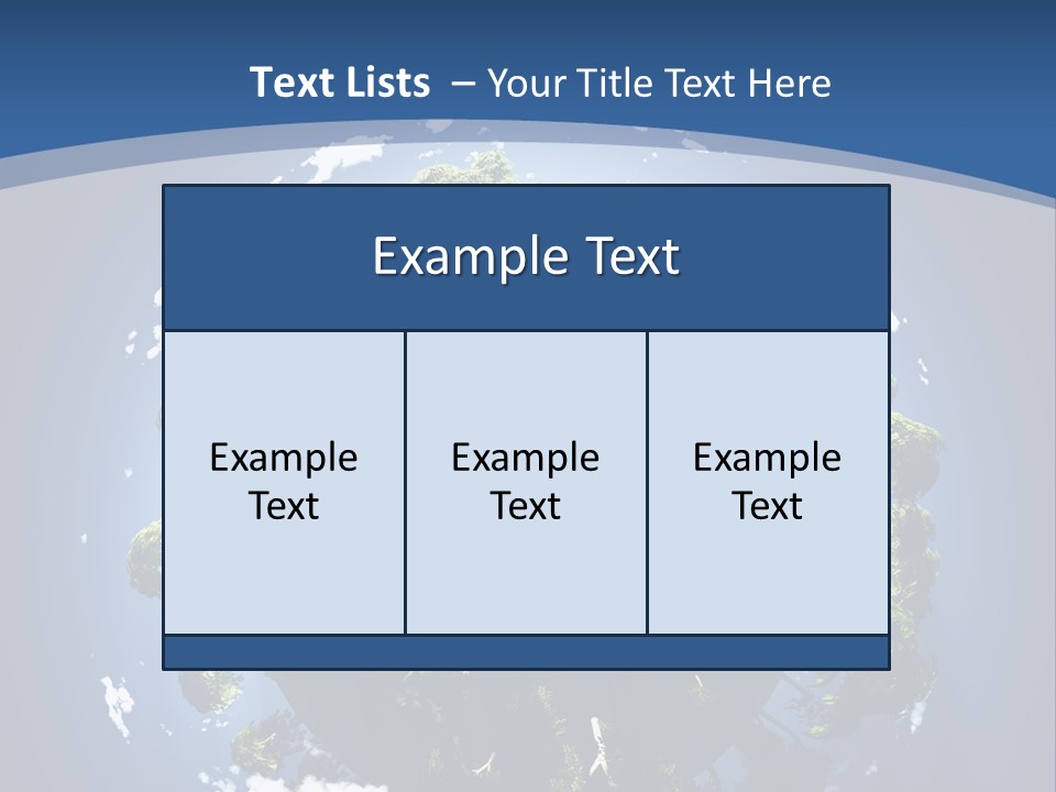Space Aerial Globe PowerPoint Template