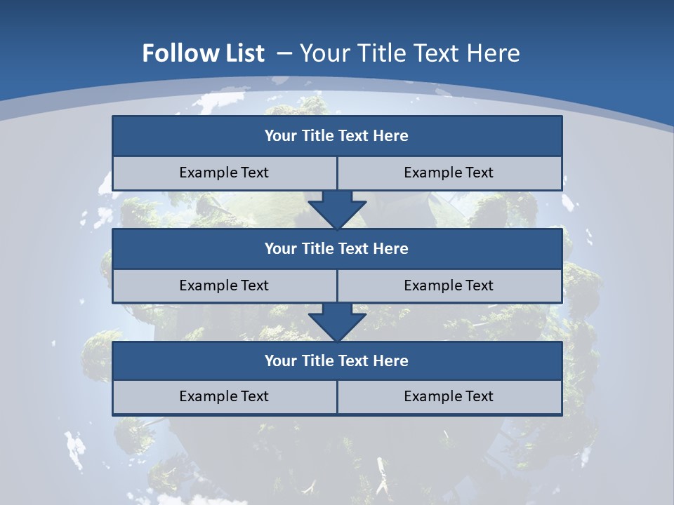 Space Aerial Globe PowerPoint Template
