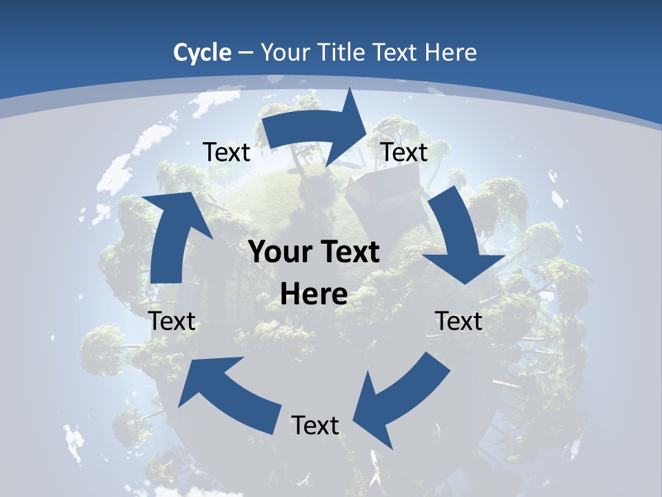 Space Aerial Globe PowerPoint Template