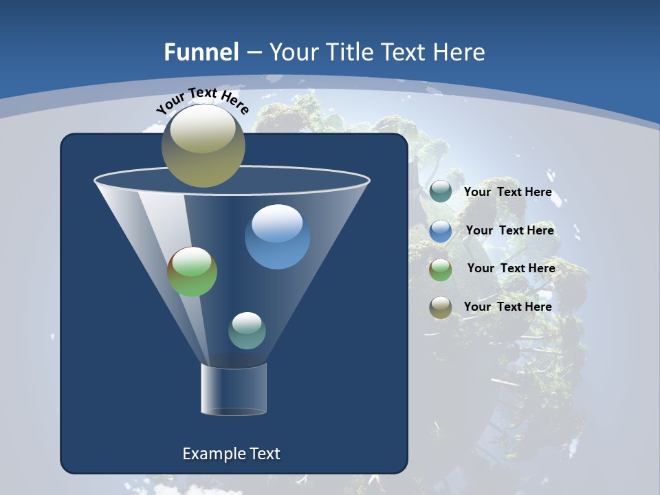 Space Aerial Globe PowerPoint Template