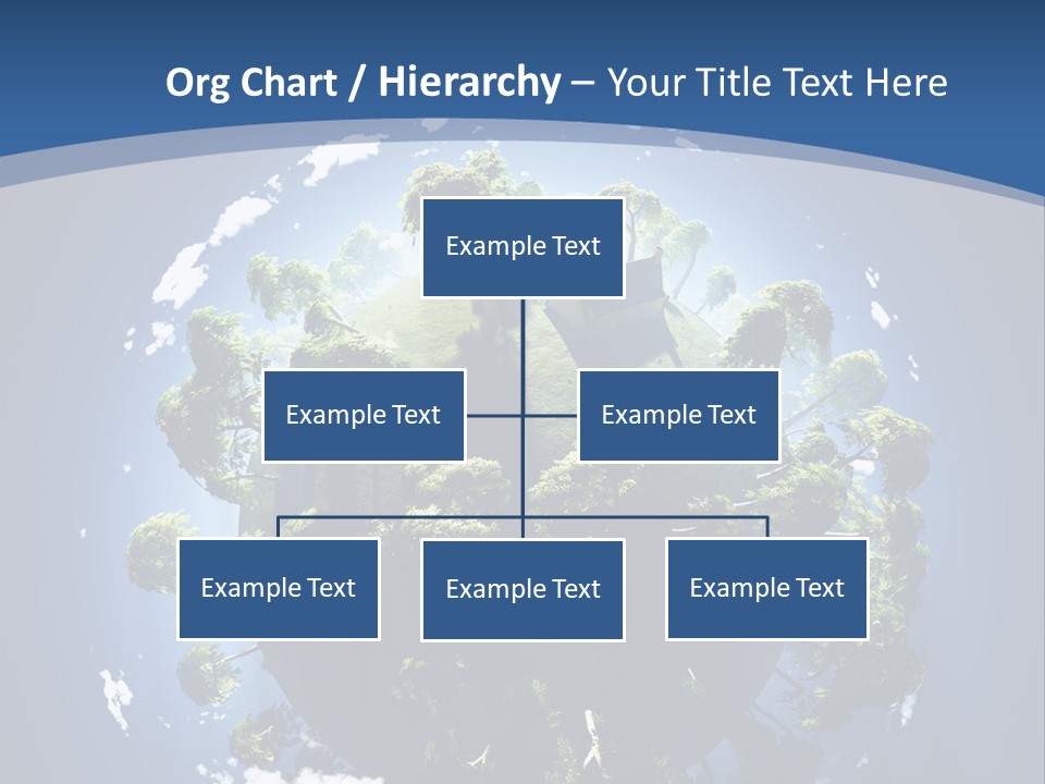 Space Aerial Globe PowerPoint Template