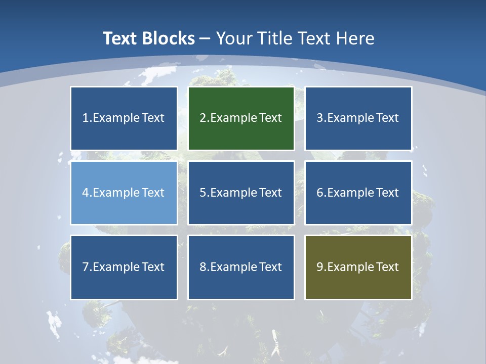 Space Aerial Globe PowerPoint Template