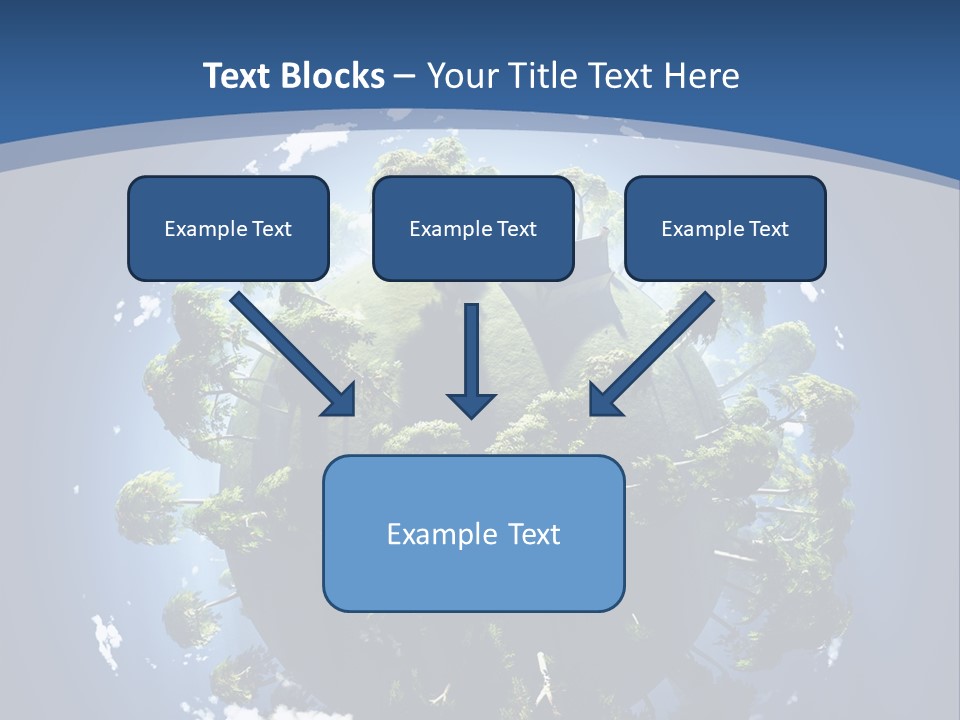 Space Aerial Globe PowerPoint Template