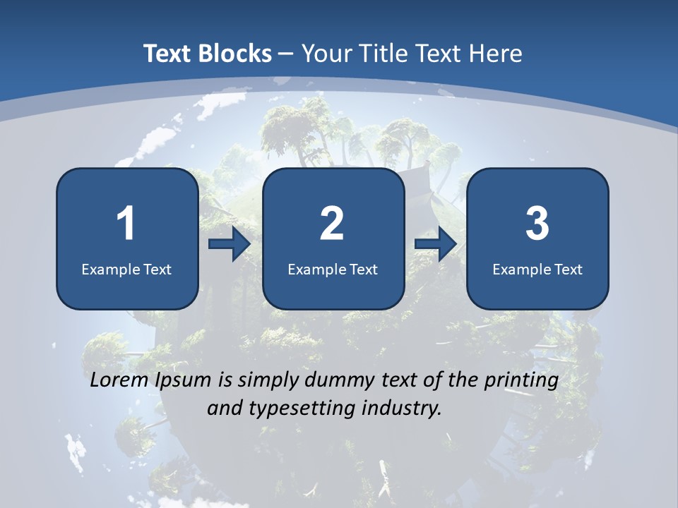 Space Aerial Globe PowerPoint Template