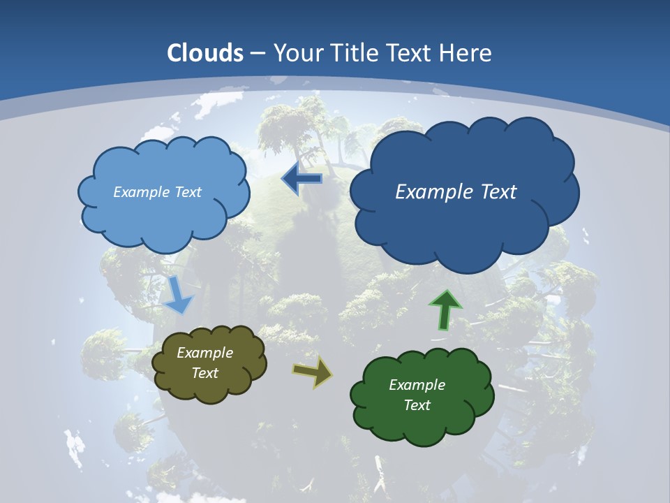 Space Aerial Globe PowerPoint Template