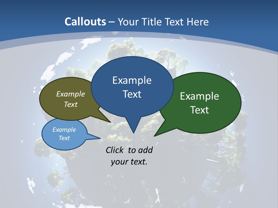 Space Aerial Globe PowerPoint Template