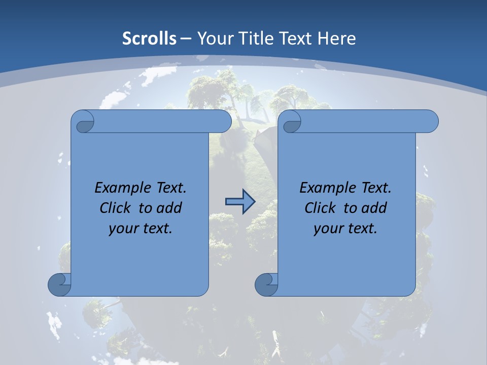 Space Aerial Globe PowerPoint Template