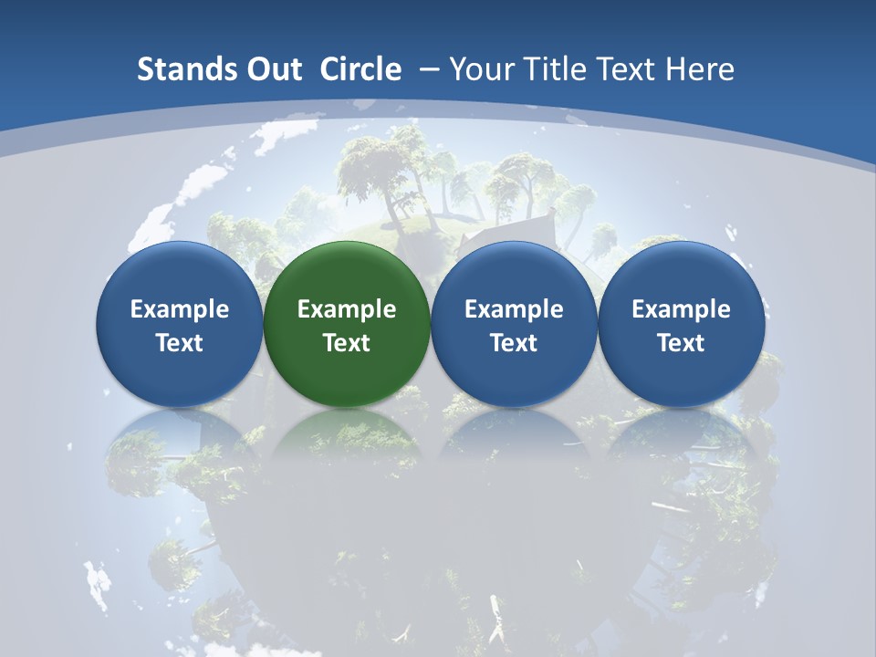 Space Aerial Globe PowerPoint Template