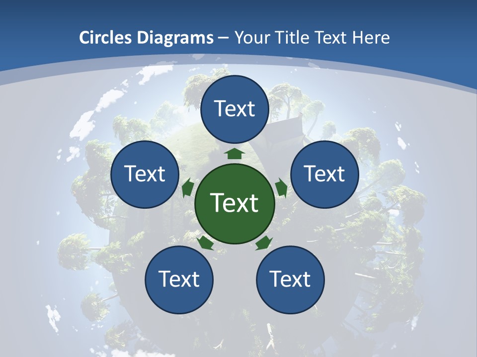 Space Aerial Globe PowerPoint Template