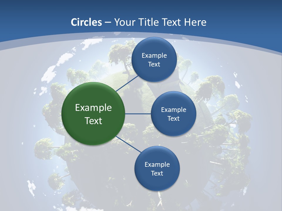 Space Aerial Globe PowerPoint Template