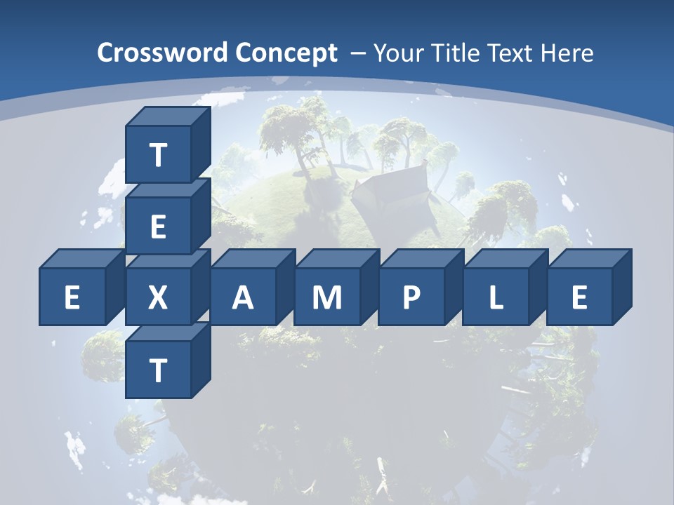 Space Aerial Globe PowerPoint Template