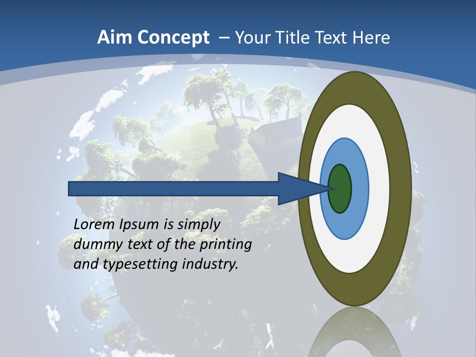 Space Aerial Globe PowerPoint Template