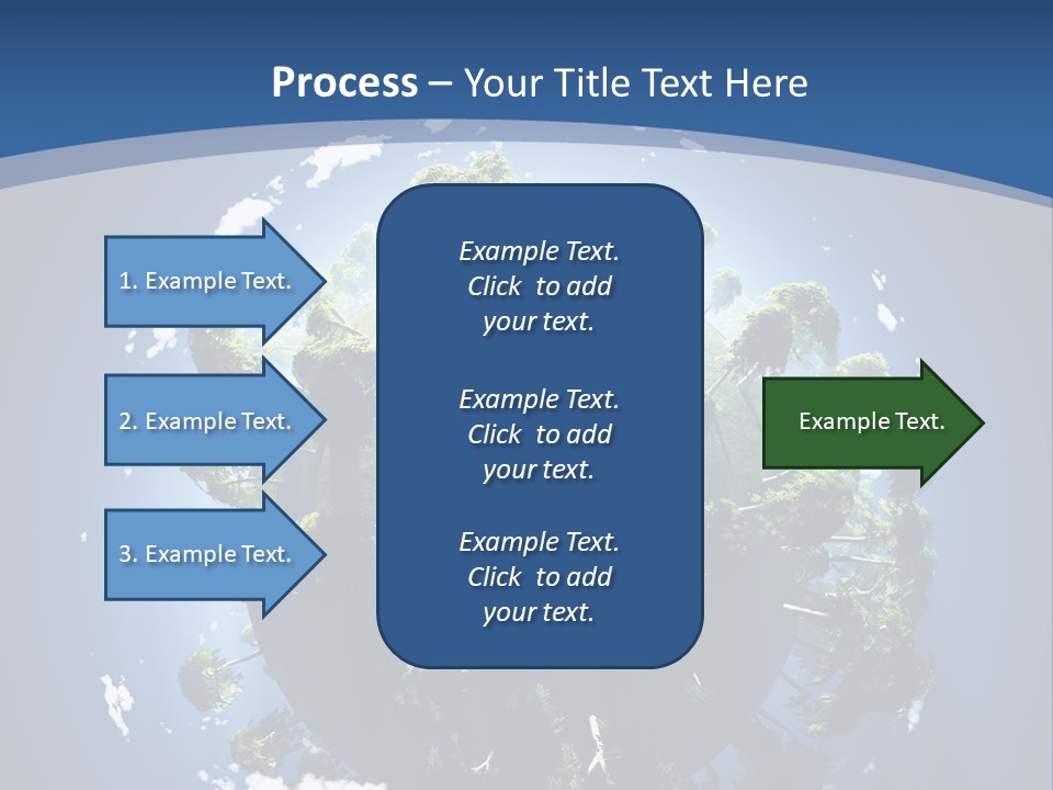 Space Aerial Globe PowerPoint Template