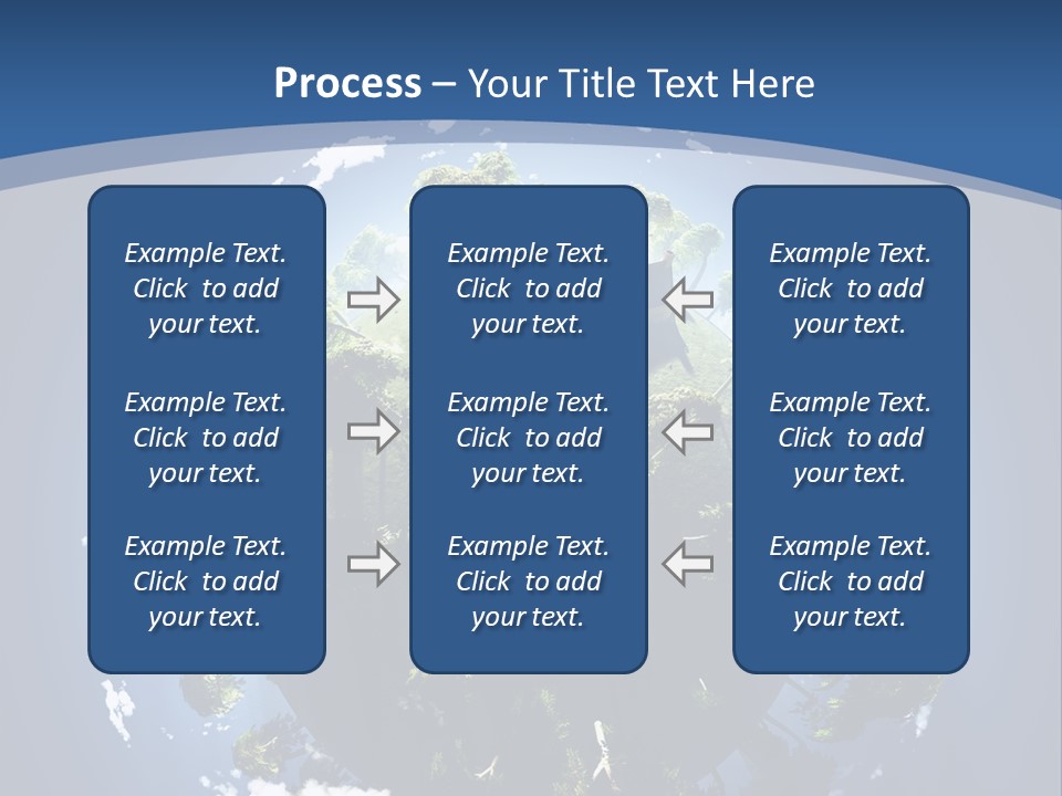 Space Aerial Globe PowerPoint Template