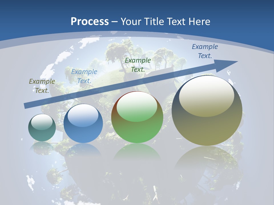 Space Aerial Globe PowerPoint Template