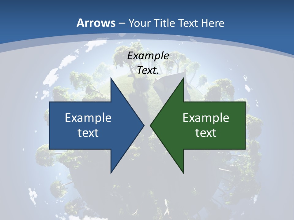 Space Aerial Globe PowerPoint Template