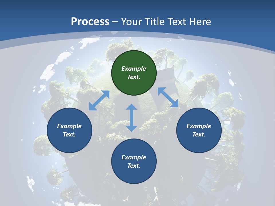 Space Aerial Globe PowerPoint Template