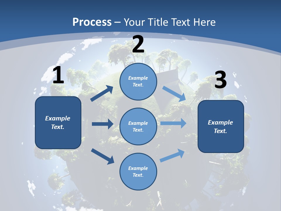 Space Aerial Globe PowerPoint Template