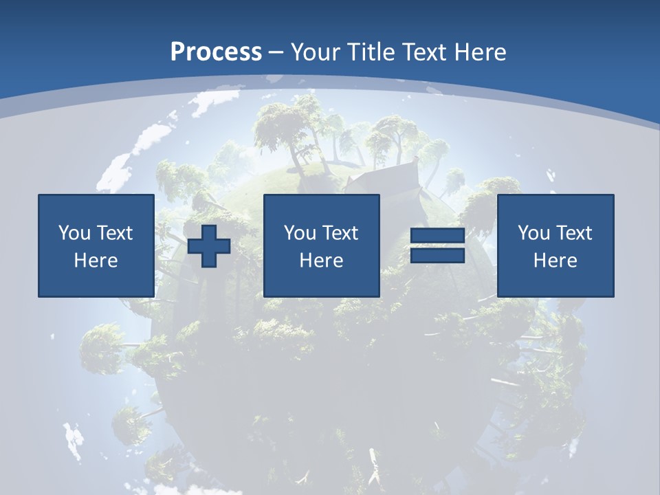 Space Aerial Globe PowerPoint Template