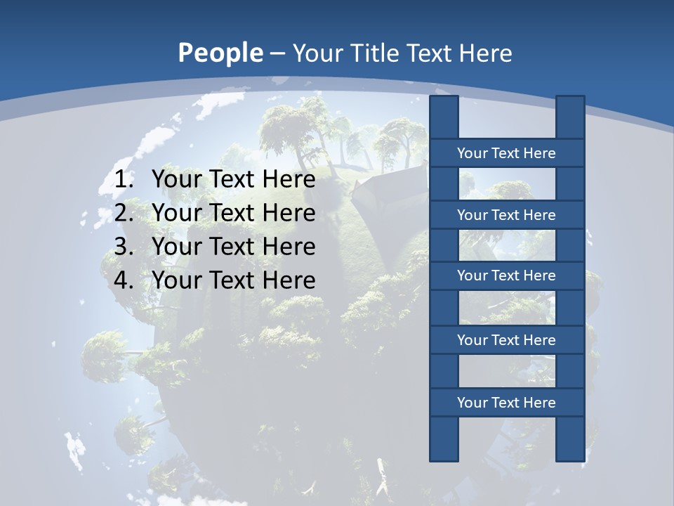 Space Aerial Globe PowerPoint Template