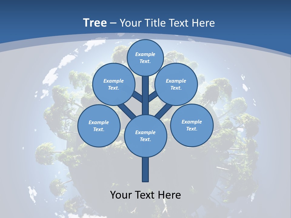 Space Aerial Globe PowerPoint Template