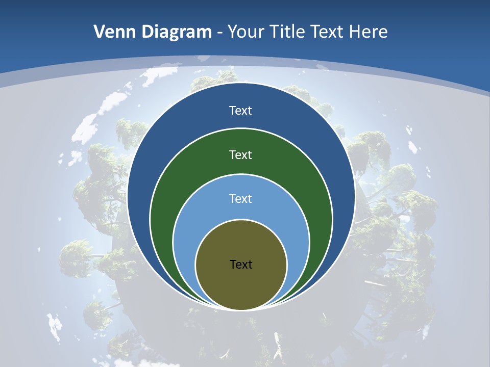 Space Aerial Globe PowerPoint Template