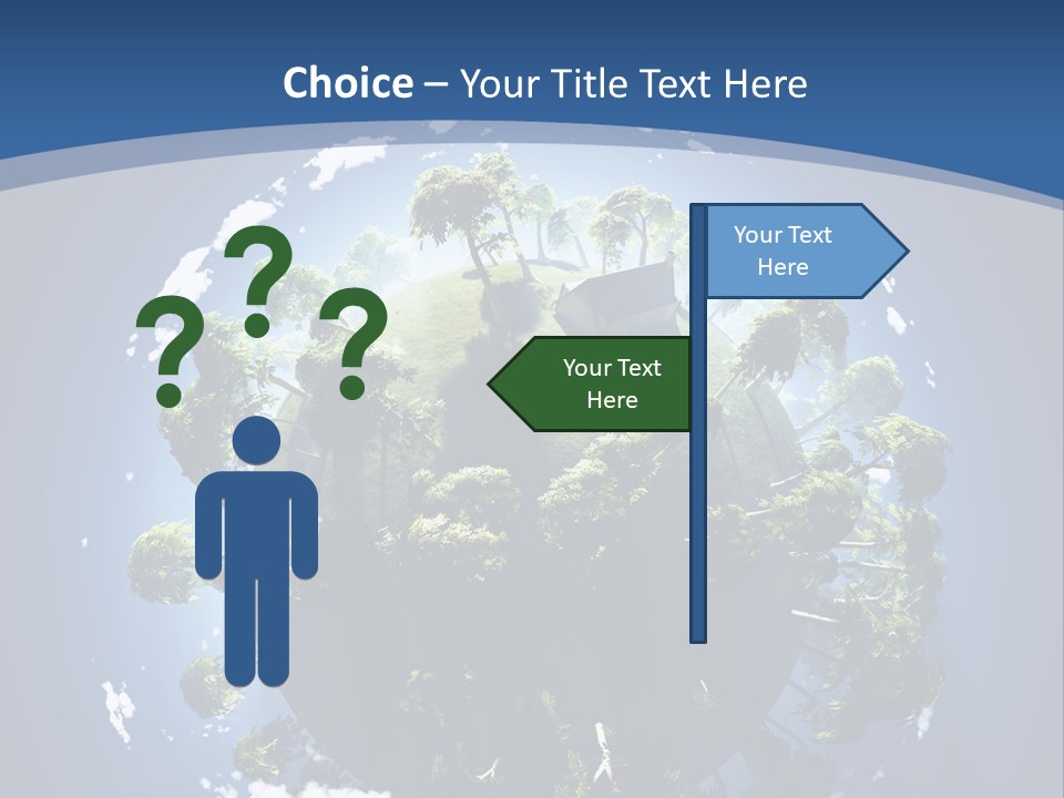 Space Aerial Globe PowerPoint Template