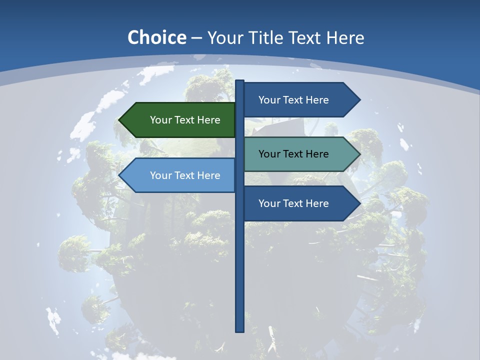 Space Aerial Globe PowerPoint Template