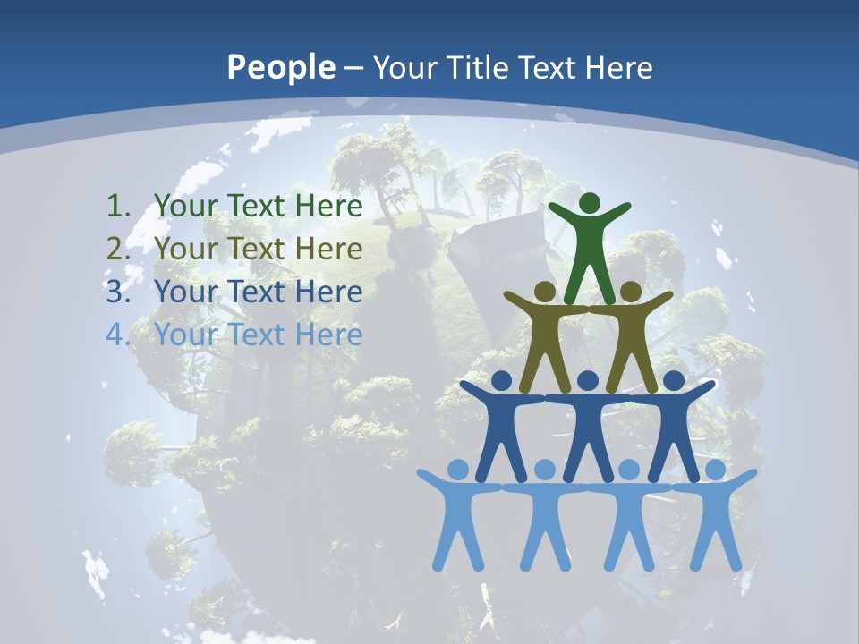 Space Aerial Globe PowerPoint Template