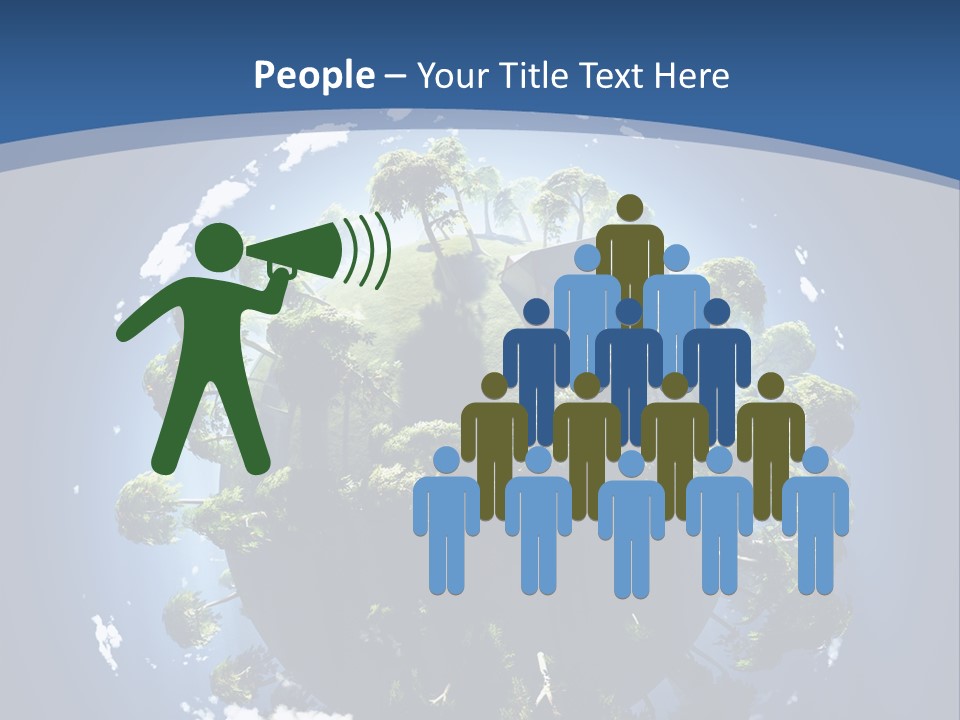 Space Aerial Globe PowerPoint Template