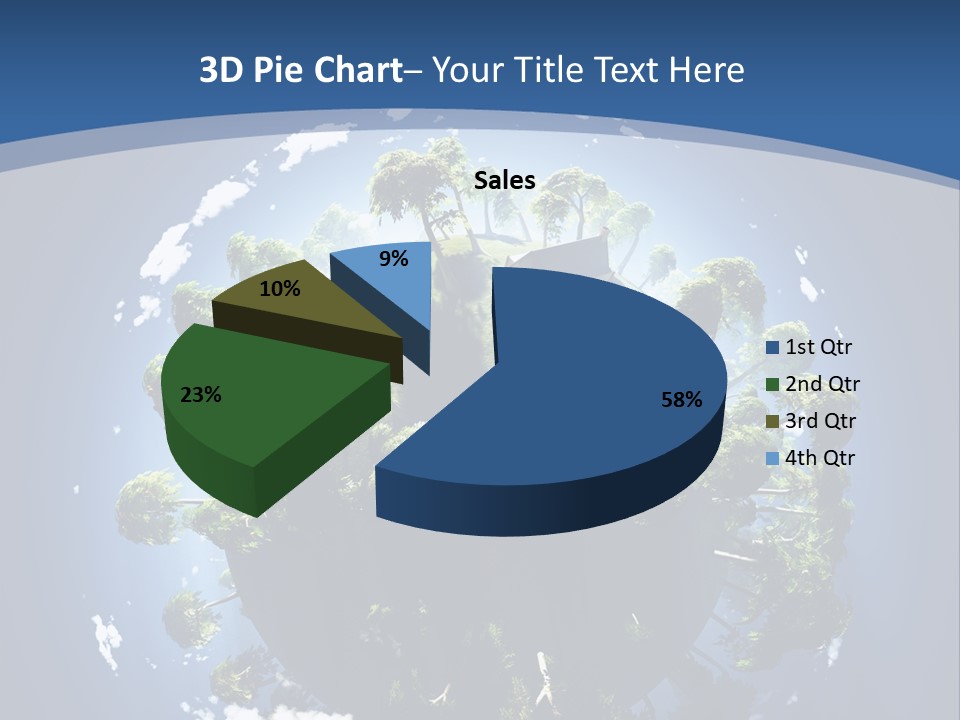 Space Aerial Globe PowerPoint Template