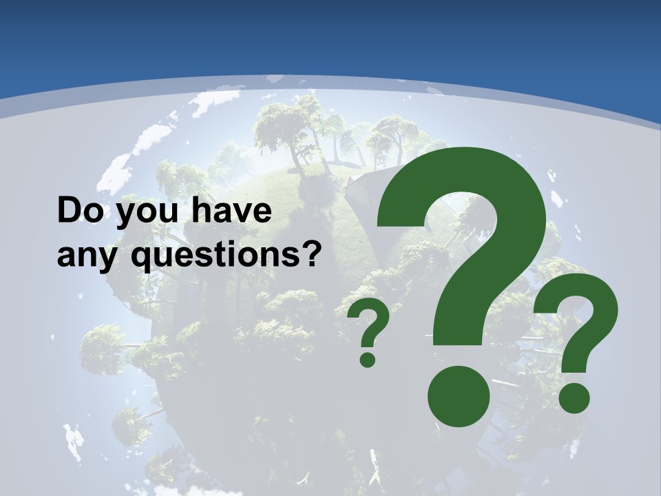 Space Aerial Globe PowerPoint Template