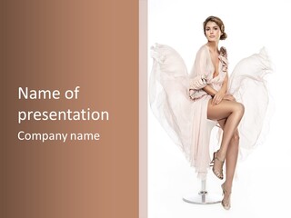 Hands Lady Legs PowerPoint Template