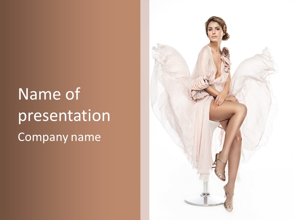 Hands Lady Legs PowerPoint Template