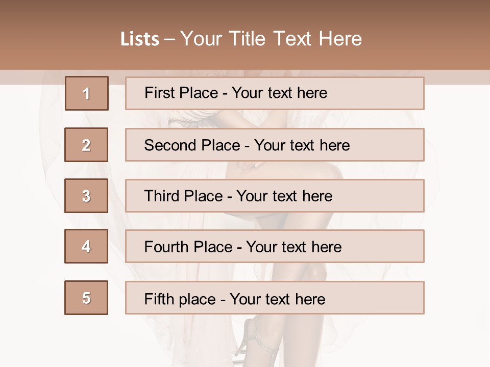 Hands Lady Legs PowerPoint Template