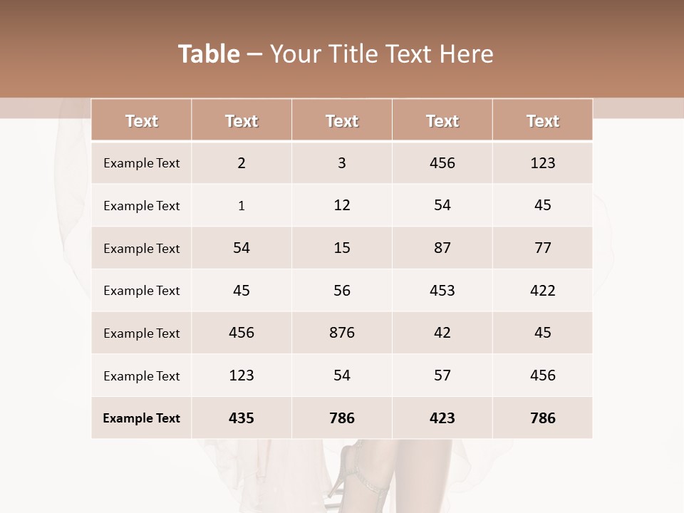 Hands Lady Legs PowerPoint Template