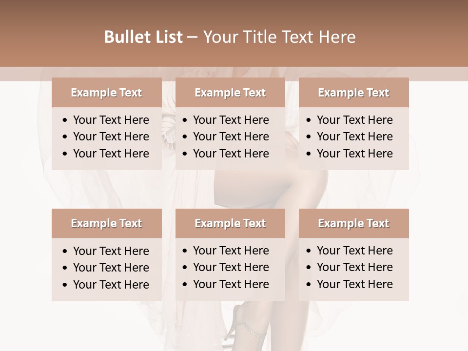 Hands Lady Legs PowerPoint Template