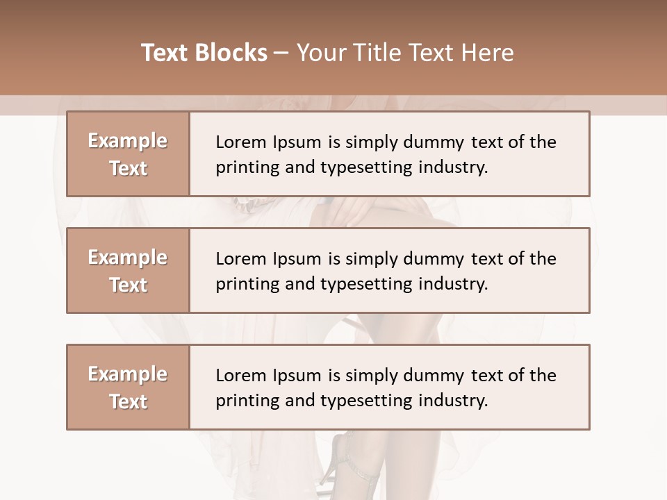 Hands Lady Legs PowerPoint Template