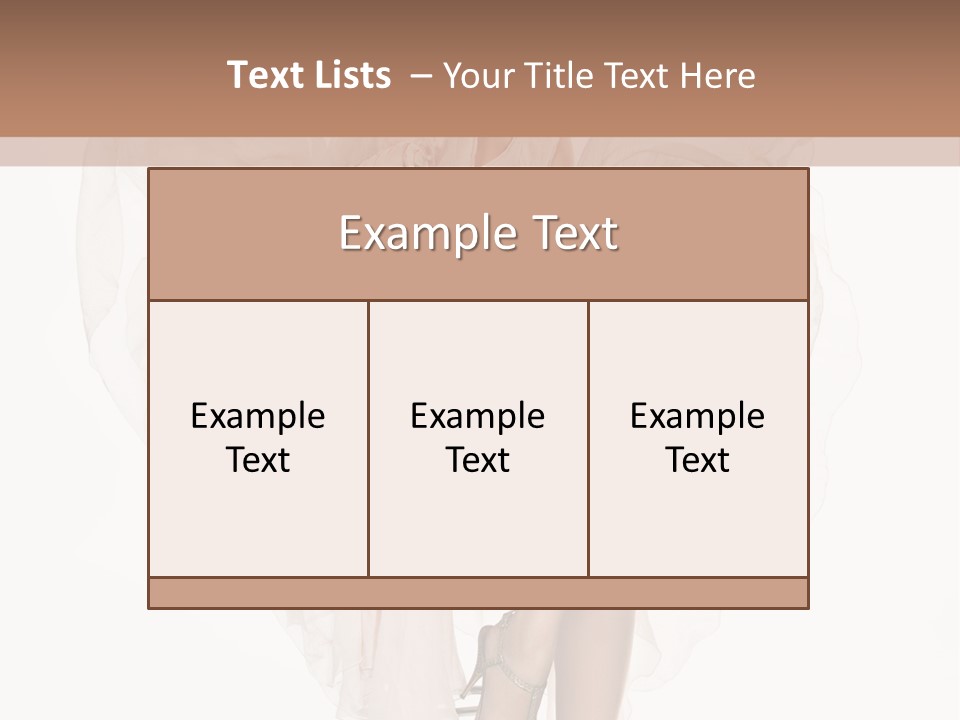 Hands Lady Legs PowerPoint Template