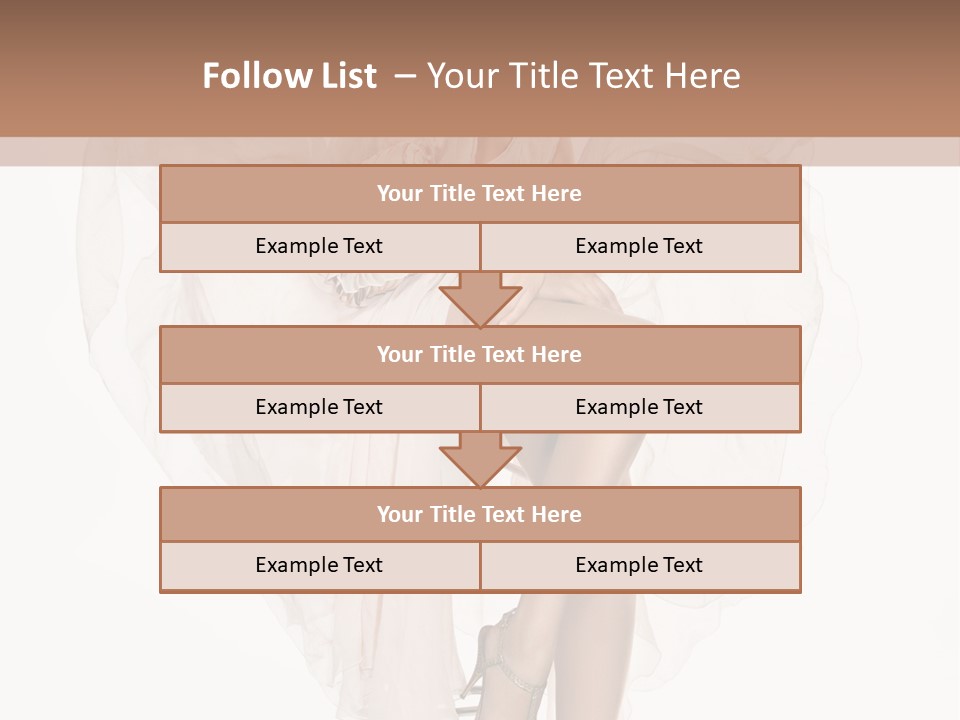 Hands Lady Legs PowerPoint Template